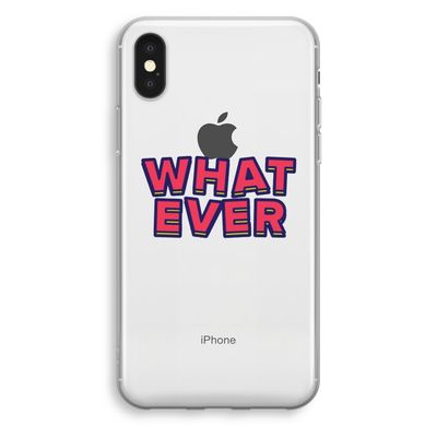 Whatever: iPhone X Transparant Hoesje