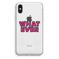 Whatever: iPhone X Transparant Hoesje