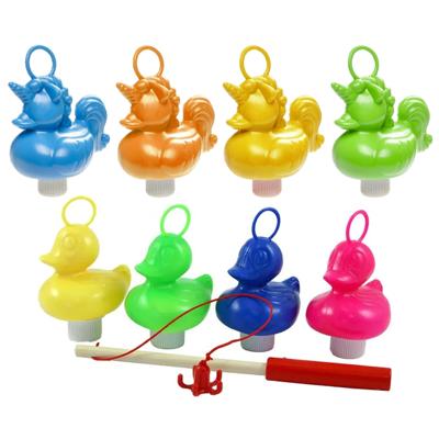 Hengelspel / eendjes vangen kermis spel - voor kinderen - met 8x eendjes - en 1 hengels