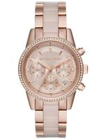 Michael Kors dames Ritz Rosegoudkleurig chronograafhorloge MK6307