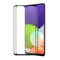 Voor Samsung Galaxy A32 4G 2 stks Enkay Hat-Prince Full Lijm Gehard Glas 6D Volledige dekking Anti-Krasbeschermer