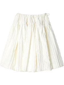 Cecilie Bahnsen minijupe Rosie à effet texturé - Blanc