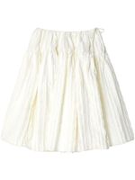 Cecilie Bahnsen minijupe Rosie à effet texturé - Blanc