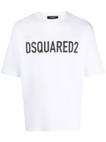 DSQUARED2 t-shirt en coton à logo imprimé - Blanc