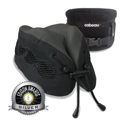 Cabeau Cool Evolution - Ademend Nekkussen met Reisetui - Black