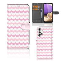 Samsung Galaxy A32 4G | Telefoon Hoesje | Waves Roze Samsung Galaxy A32 4G | Telefoon Hoesje | Waves Roze