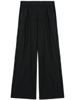 Sea Broek met borduurwerk - Zwart - thumbnail