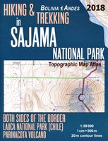 Topografische kaart - Atlas Hiking and Trekking in Sajama National Park Bolivia Chili Andes | Mazitto