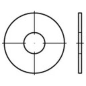 Spatbordschijven 10.5 mm 25 mm RVS A2 100 stuk(s) TOOLCRAFT 1069845