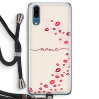 Kusjes: Huawei P20 Transparant Hoesje met koord