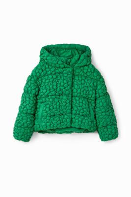Gewatteerd jack met textuur - GREEN - 5/6