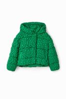 Gewatteerd jack met textuur - GREEN - 5/6