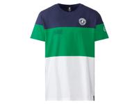 LIVERGY Heren t-shirt (XL (56/58), Donkerblauw/groen/wit) - thumbnail