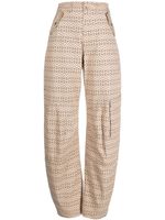 Patrizia Pepe pantalon cargo à motif monogrammé - Tons neutres