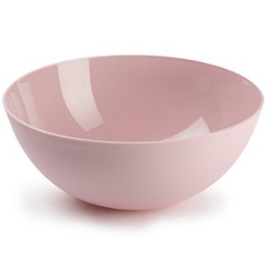 Plasticforte Serveerschaal/Saladeschaal - D25 x H10 cm - kunststof - roze - 2,5 liter - Serveerschalen