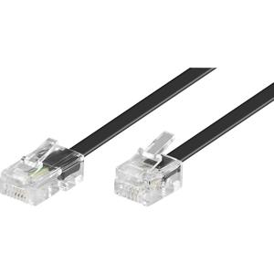 Basetech ISDN, Western Aansluitkabel [1x RJ45-stekker 8p4c - 1x RJ11-stekker 6p4c] 15.00 m Zwart