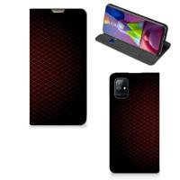 Samsung Galaxy M51 | Hoesje met Magneet | Geruit Rood Samsung Galaxy M51 | Hoesje met Magneet | Geruit Rood