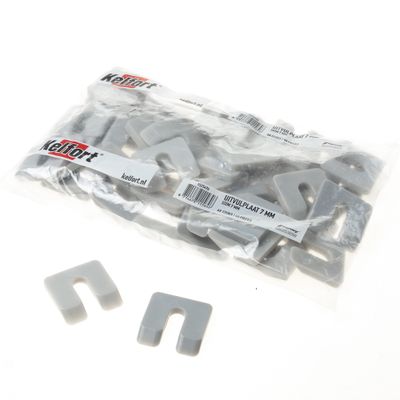 Uitvulplaatjes grijs 50x47x7mm (48)zak Uitvulplaatjes grijs 50x47x7mm (48)zak