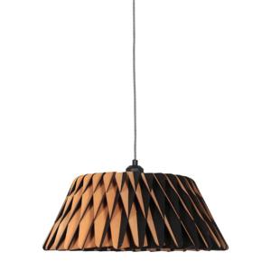 Steinhauer Zwart houten hanglamp Maze Ø 46cm 3490BE