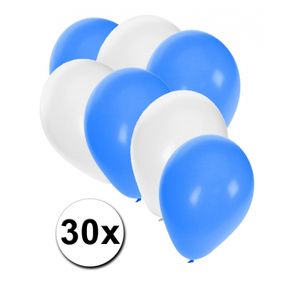 30 stuks ballonnen kleuren Griekenland