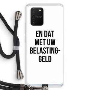 Belastinggeld: Samsung Galaxy S10 Lite Transparant Hoesje met koord