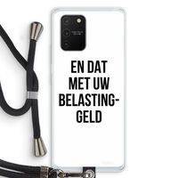 Belastinggeld: Samsung Galaxy S10 Lite Transparant Hoesje met koord