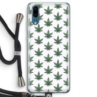 Weed: Huawei P20 Transparant Hoesje met koord