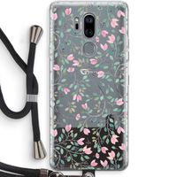 Sierlijke bloemen: LG G7 Thinq Transparant Hoesje met koord