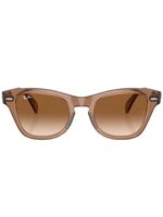 Ray-Ban lunettes de soleil à monture carrée - Marron