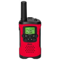 Walkie talkie set voor kinderen 2 stuks,tot 7 kilometer bereik Alecto FR115RD Rood-Zwart - thumbnail