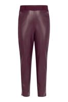 Anne faux leather trousers - blackberry - 13363