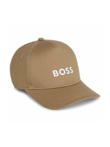 BOSS Kidswear logo-appliqué cotton cap - Tons neutres