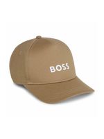 BOSS Kidswear logo-appliqué cotton cap - Tons neutres - thumbnail