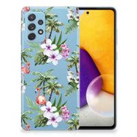 Samsung Galaxy A72 | TPU Hoesje | Flamingo Palms