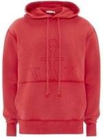 JW Anderson hoodie à logo brodé - Rouge