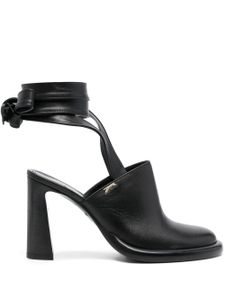 Patrizia Pepe mules 95 mm en cuir - Noir