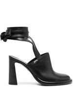 Patrizia Pepe mules 95 mm en cuir - Noir - thumbnail