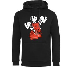 Rugby Vintage - Wales 'Bored' Dragon Hoodie - Zwart