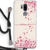 Hartjes en kusjes: LG G7 Thinq Transparant Hoesje met koord
