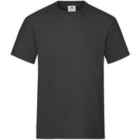 Zwarte t-shirts ronde hals 195 gr heavy T voor heren - thumbnail