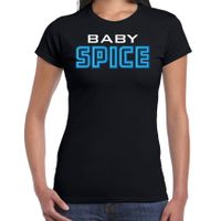 Spicy girls t-shirt dames - baby spice - blauw - carnaval/90s party themafeest