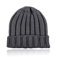 LGT JWLS Grofgebreide Dames Beanie met Omslagrand - Donkergrijs