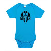 Little mister kraamcadeau rompertje blauw jongens 92 (18-24 maanden)  - - thumbnail