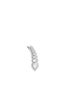 David Morris bijoux d'oreilles en or blanc 18ct à diamants - Argent