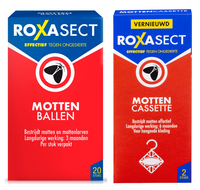 Roxasect Anti-Motten Combipack - Mottenballen en Mottencassette -
