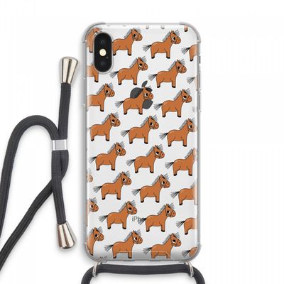 Pony: iPhone XS Max Transparant Hoesje met koord