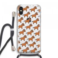 Pony: iPhone XS Max Transparant Hoesje met koord