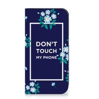 iPhone 15 Pro Max Design Case Flowers Blue DTMP