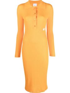 Patou robe-polo en maille - Orange