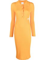 Patou robe-polo en maille - Orange - thumbnail